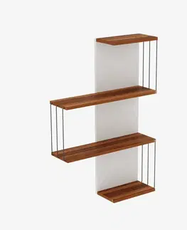 Nástěnná police Cambel - Walnut