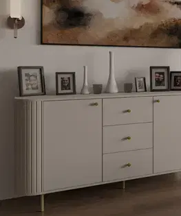ArtLemp TV stolek VAOLIA 2F1S | pískově béžová