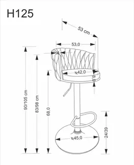 Barová židle H125 Halmar