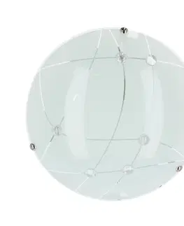 Stropní lampa Duca Plafond bílá bezbarvá