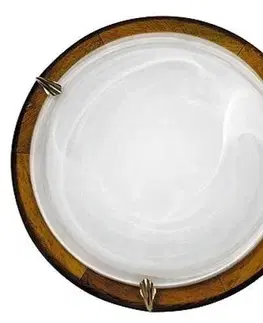 Stropní svítidlo Duna plafond 30 alabastr ořech 1X60W