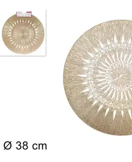 PROHOME - Prostírání kulaté 38cm zlaté