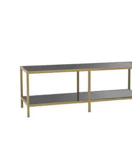TV stolek Basic - Dark Grey, Gold