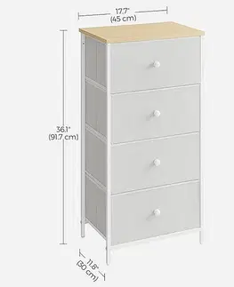 Komoda E1031 WT, 45 cm, S