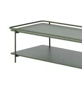 Estila Konferenční stolek Koge, olivový kov, 110 cm