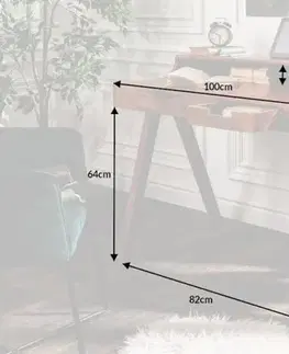 Psací stůl s úložným prostorem APIS Dekorhome