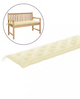 Voděodolná poduška na zahradní lavici 180 cm Dekorhome