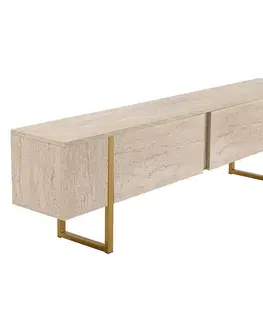 Televizní stolek Serenity Travertine
