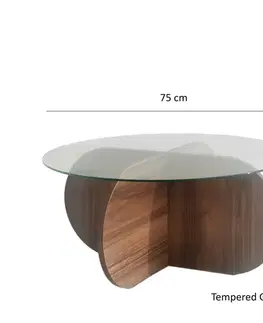 Konferenční stolek Bubble - Walnut