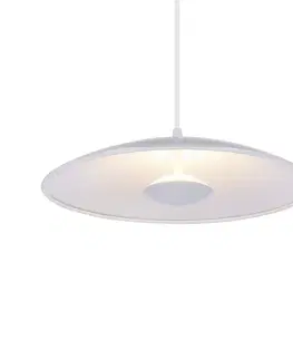 Závěsná lampa bílá LED 34cm Lund Ledea