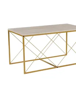 Konferenční stolek Defne Gold Travertine