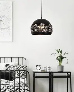 Závěsná stropní lampa 1X40W E27 černá JOLINA