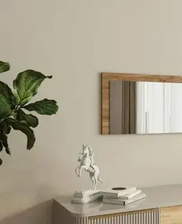 Zrcadlo Lariya - White, Walnut