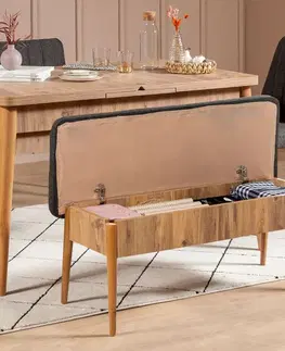 Jídelní set s rozkládacím stolem a židlemi (4 kusy) Vina 1053 - Anthracite, Atlantic