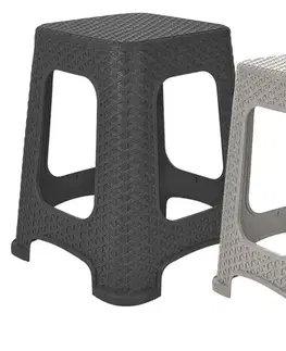PROHOME - Stolička Rattan velká různé barvy