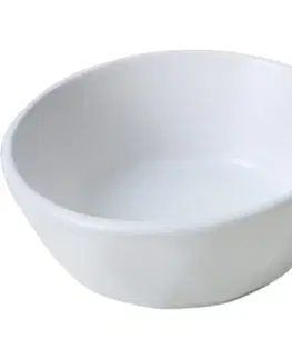 Sada 6 kameninových misek Facetta 12 cm, bílá