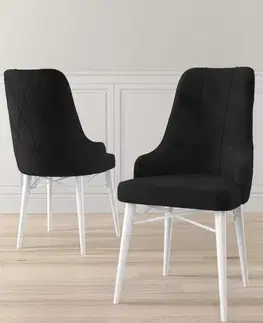 Sada židlí (6 kusů) Neta - Black, White