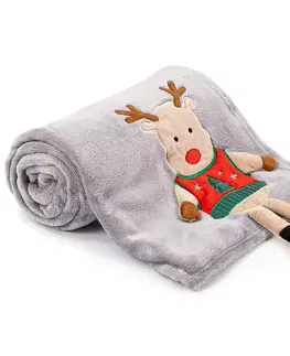 4Home Vánoční deka Xmas Reindeer, 150 x 200 cm
