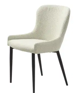 Estila Jídelní židle Shariq, krémové buklé