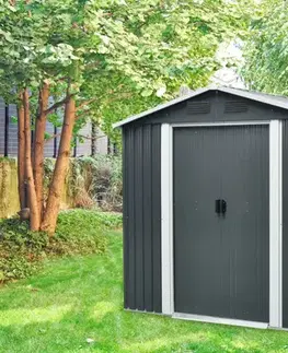 Zahradní domek 184x119 cm kovový Lanitplast