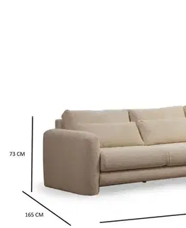Rohová sedací souprava Lily Corner Right Beige