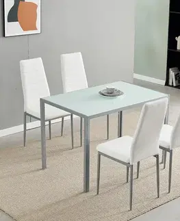 Jídelní set pro 4 osoby AXIS, bílá