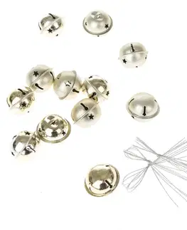 Sada vánočních ozdob Jingle bells 12 ks, zlatá