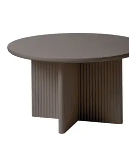Estila Konferenční stolek Hvidea, taupe, Ø 80 cm