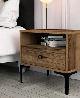 Noční stolek Lizbon 532 - Walnut