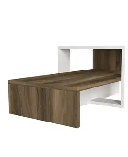 Konferenční stolek Chain White and Walnut