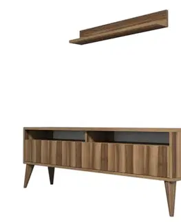 TV stěna / Sestava pod TV Best - Walnut