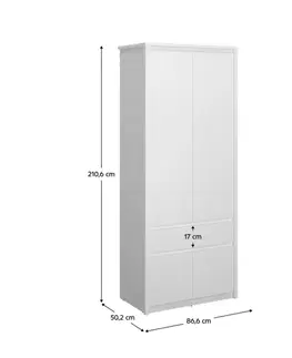 Šatní skříň ERODIN 4D1S Tempo Kondela