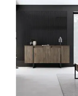 Skříňka Luxe Walnut and Black
