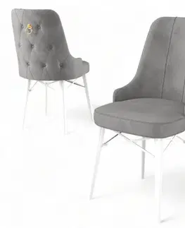 Sada židlí (6 kusů) Pare - Grey, White