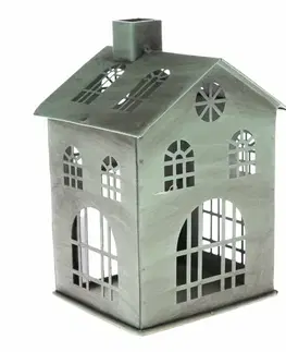 Kovový svícen Rustik House, 10,5 x 15 x 10 cm