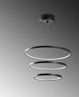 Závěsný LED lustr Simit - 13697, černá