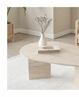 Konferenční stolek Flap Travertine