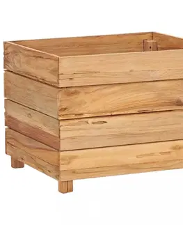 Zahradní truhlík teakové dřevo Dekorhome