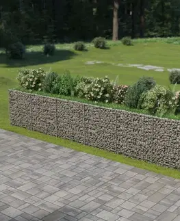 Gabionový vyvýšený záhon pozinkovaná ocel Dekorhome