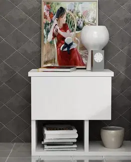 Noční stolek Yasso White
