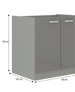 Spodní skříňka PRADO 80 D 2F BB Tempo Kondela