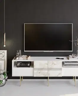 TV stolek Derin - White