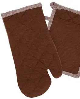 Trade Concept Chňapka a podložka Heda čokoládová, sada 2 ks