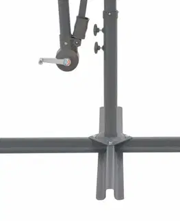 Konzolový slunečník s LED světly Ø 300 cm