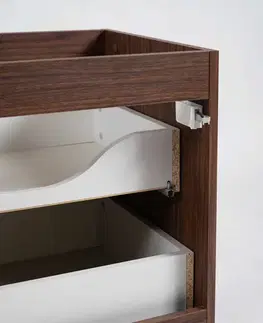 Elvisia Skříňka pod umyvadlo FLOW Oak walnut 80 2S | 80 cm
