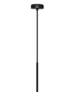 Závěsná lampa černá/bílá koule 20cm Glasgow Ledea