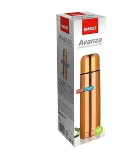 Banquet Termoska nerezová AVANZA 0,5 l, metalická měděná, 0,5 l