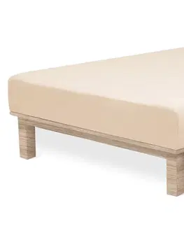 Prostěradlo Andrea Simone boxspring 90x200x35 kávové