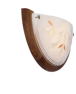Stropní svítidlo Rustica, dřevěné standardní, 1x60 W, E27, dub