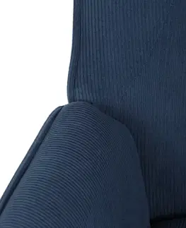 Křeslo ušák BLUE2, modrá
